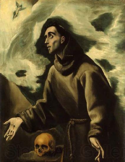 GRECO, El Saint Francis Receiving the Stigmata Spain oil painting art